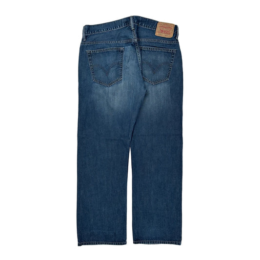 Loose Straight Levis Jeans - 34W 32L Blue Cotton
