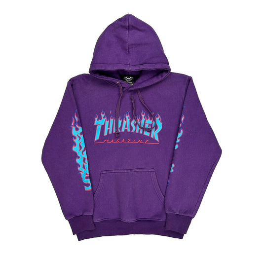 Magazine Thrasher Graphic Hoodie - XL Purple Cotton