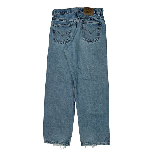 Made In USA 90S Levis Wide Leg Student Jeans - 29W 30L Light Wash Cotton