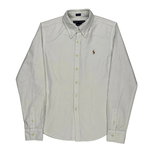Ralph Lauren Skinny Fit Shirt - Small White Cotton