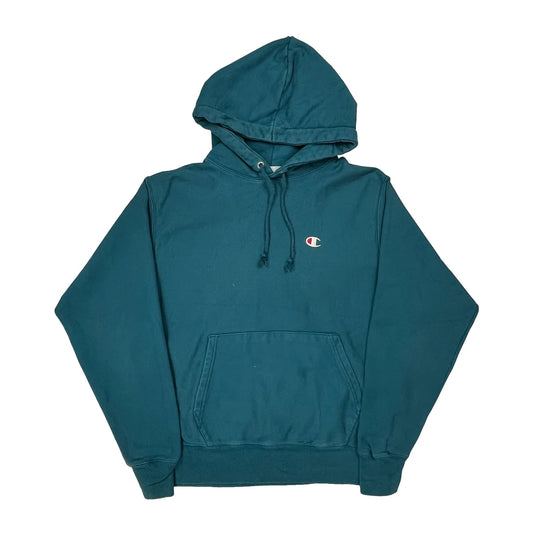 Reverse Weave Champion Hoodie - Medium Green Cotton