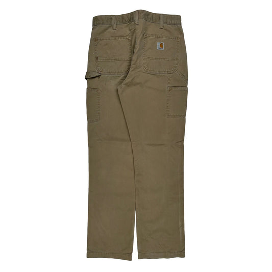 Carhartt Carpenter Trousers - 33W 33L Khaki Cotton