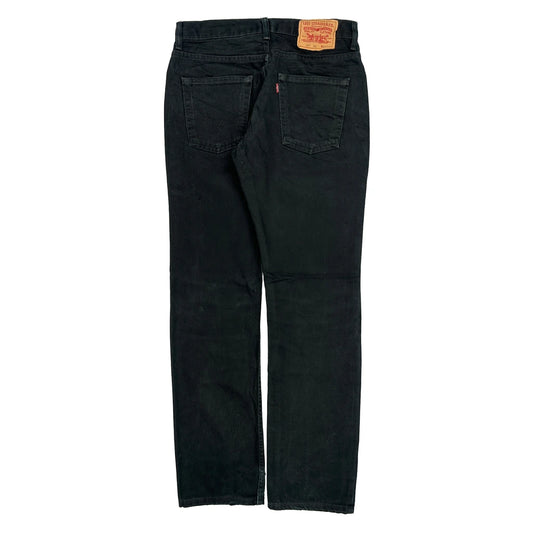 Levis Jeans - 31W 32L Black Cotton