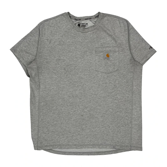 Force Carhartt T-Shirt - Large Gray Cotton