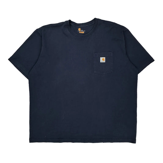 Carhartt T-Shirt - 2XL Navy Cotton