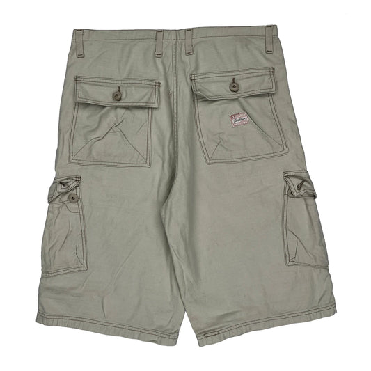 Vintage Levis Cargo Shorts - 34W 11L Beige Cotton