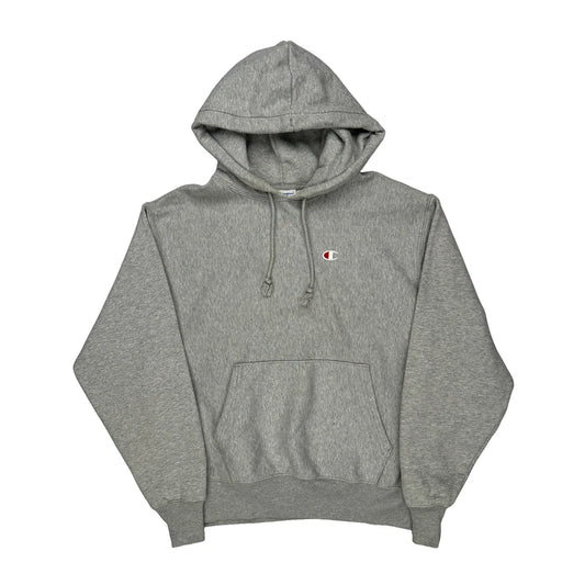 Champion Hoodie - Large Grey Cotton