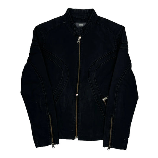 Armani Exchange Jacket - Medium Black Cotton