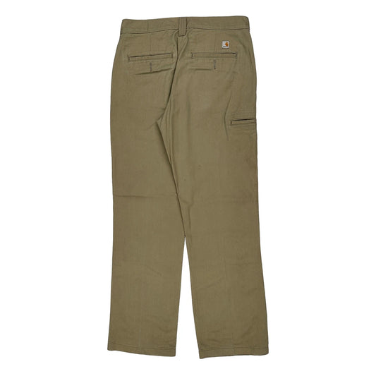 Carhartt Carpenter Trousers - 32W 31L Khaki Cotton
