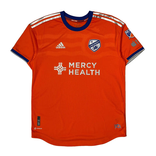 Vintage Fc Cincinnati Adidas Football Jersey - Large Orange Polyester