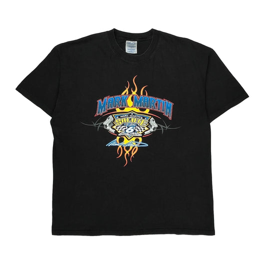 Mark Martin Nascar T-Shirt - XL Black Cotton