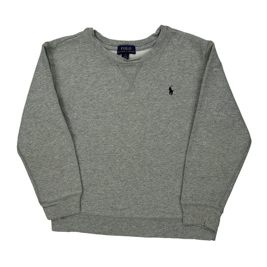 Age 7 Polo By Ralph Lauren Sweatshirt - Small Gray Cotton