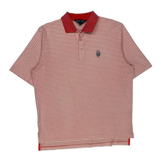 Polo By Ralph Lauren Striped Polo Shirt - Large Red Cotton