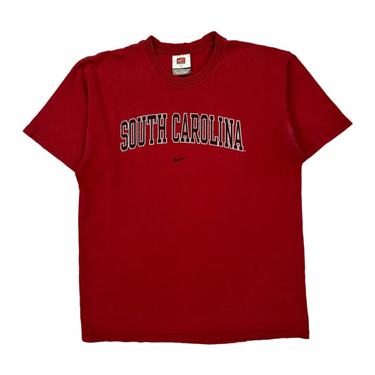 South Carolina Nike College T-Shirt - Medium Red Cotton