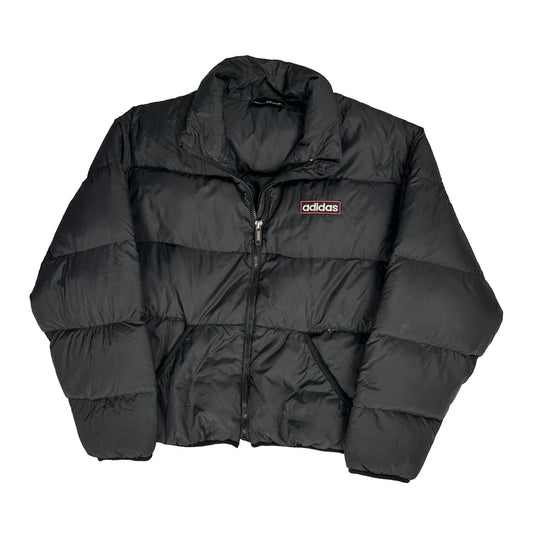 Vintage Adidas Puffer - Small Black Polyester