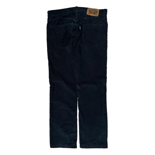 Vintage Levis Cord Trousers - 32W 31L Navy Corduroy