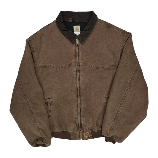 Carhartt J14 Cht Bomber Jacket - 4XL Brown Cotton