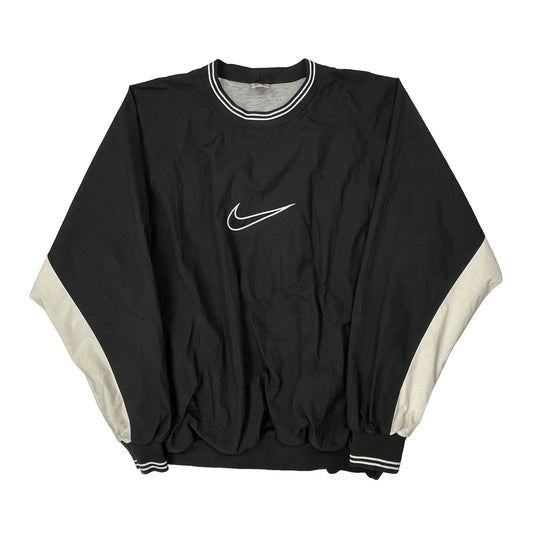 Nike Oversized Windbreaker - XL Black Polyester