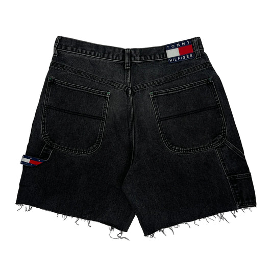 Tommy Jeans Denim Shorts - 33W 10L Black Denim