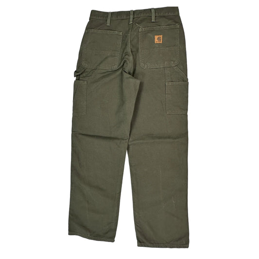 Carhartt Carpenter Trousers - 32W 32L Green Cotton