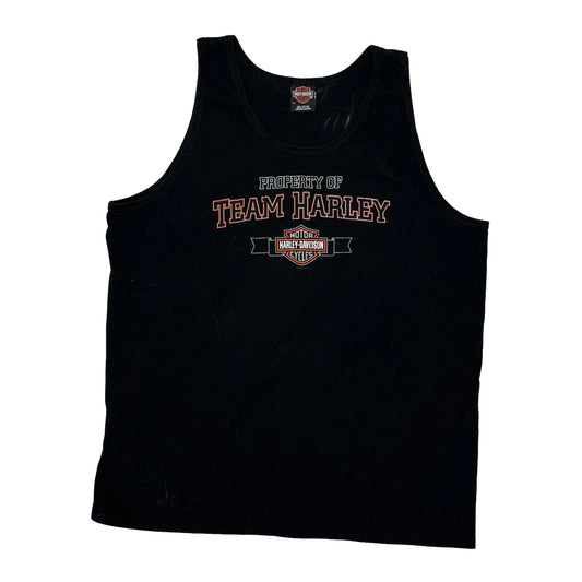 Myrtle Beach 2007 Harley Davidson Graphic Vest - 2XL Black Cotton
