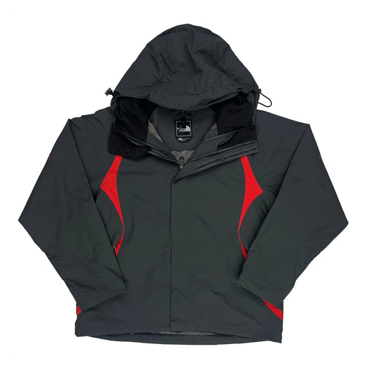 Vintage The North Face Waterproof Jacket - Large Grey Polyester