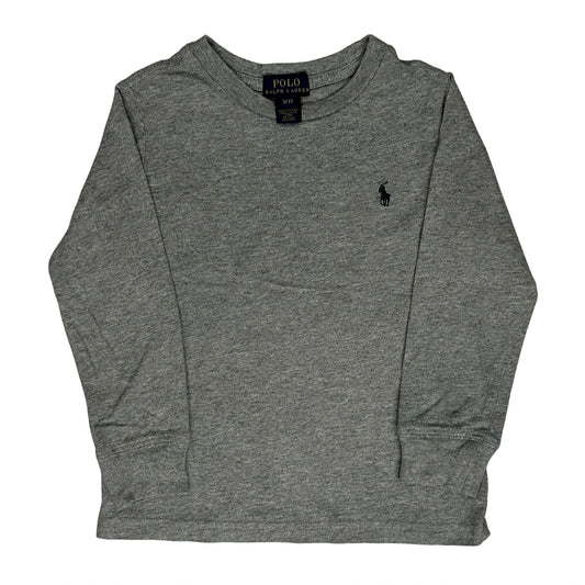 Age 2-3 Polo By Ralph Lauren Long Sleeve T-Shirt - XS Grey Cotton