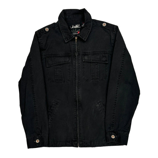 Age 16 Quiksilver Jacket - Large Black Cotton