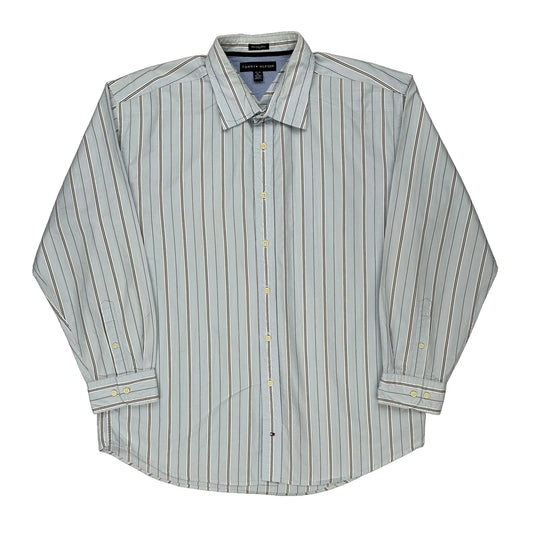 Tommy Hilfiger Striped Shirt - XL Blue Cotton