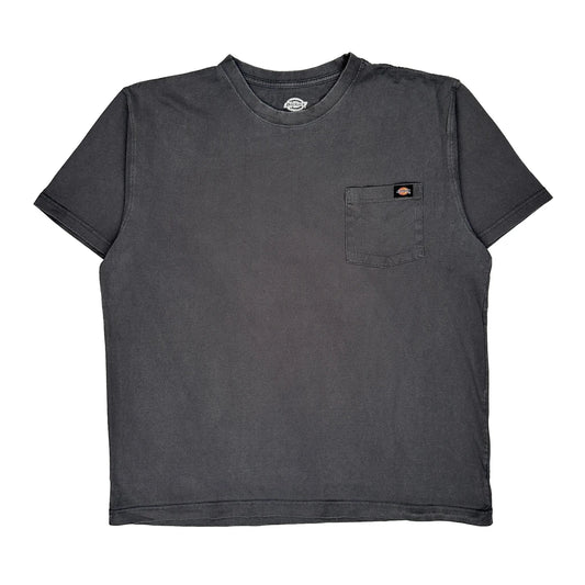 Vintage Dickies T-Shirt - XL Grey Cotton
