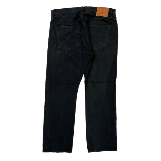 Levis 501 Jeans - 35W 30L Black Cotton