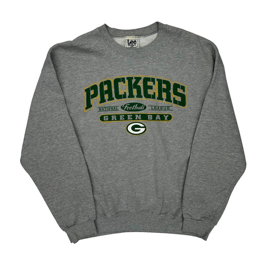 Green Bay Packers Lee Sport Football Sweatshirt - XL Grey Cotton