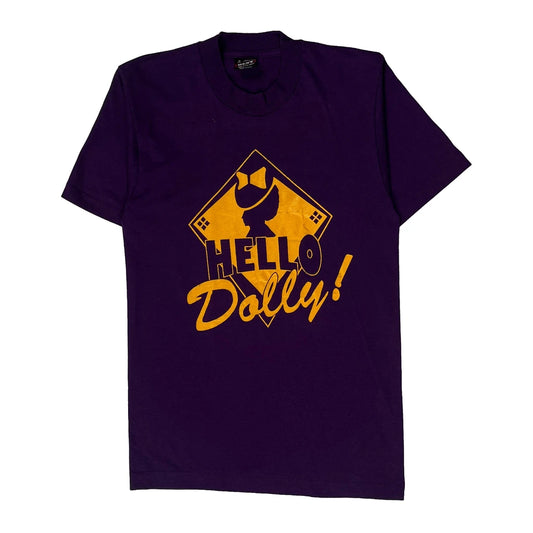 Name On Back Fruit Of The Loom Graphic T-Shirt - Small Purple Cotton Blend
