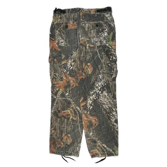 Field Staff Camo Cargo Trousers - Medium Green Cotton Blend