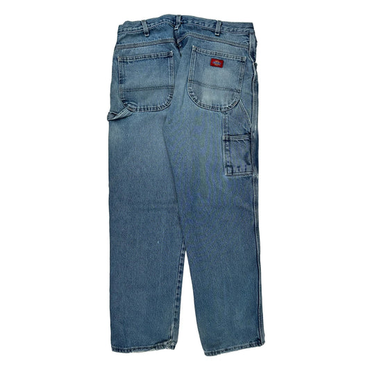 Dickies Cargo Carpenter Jeans - 36W 30L Blue Denim