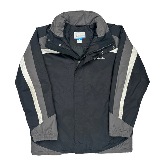Columbia Contrast Stitch Ski Jacket - Large Black Polyester