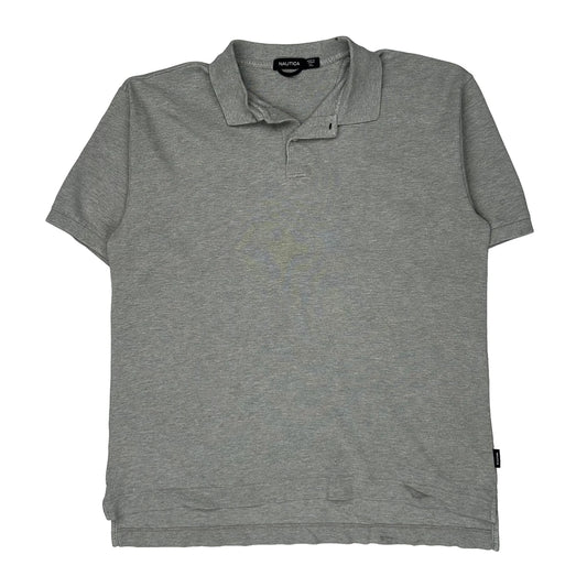 Nautica Polo Shirt - XL Grey Cotton
