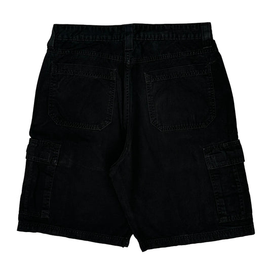 Wrangler Cargo Shorts - 36W 10L Black Cotton