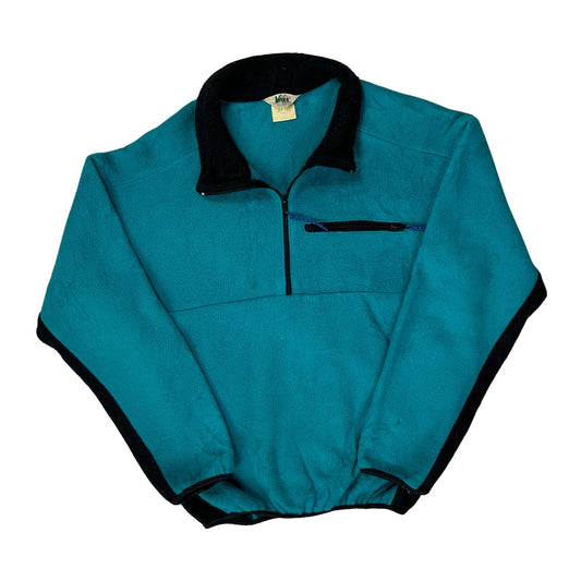 Made In USA Rei Hiking Fleece - Large Blue Polyester
