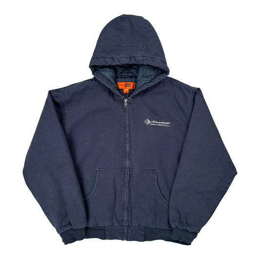 Port Authority Workwear Jacket - Large Blue Cotton Blend