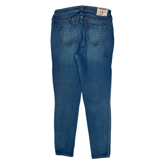 Vintage True Religion Skinny Jeans - 31W UK 12 Blue Denim
