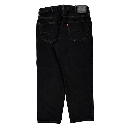 550 Levis Jeans - 36W 29L Black Cotton