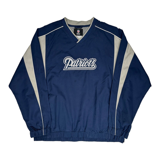 New England Patriots N.F.L. Team Apparel Nfl Windbreaker - XL Navy Polyester