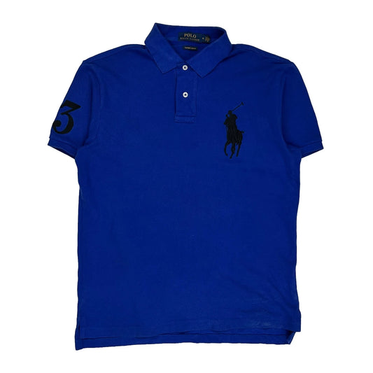 Polo By Ralph Lauren Slim Fit Polo Shirt - Medium Blue Cotton
