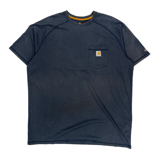 Carhartt Tall T-Shirt - 2XL Blue Cotton