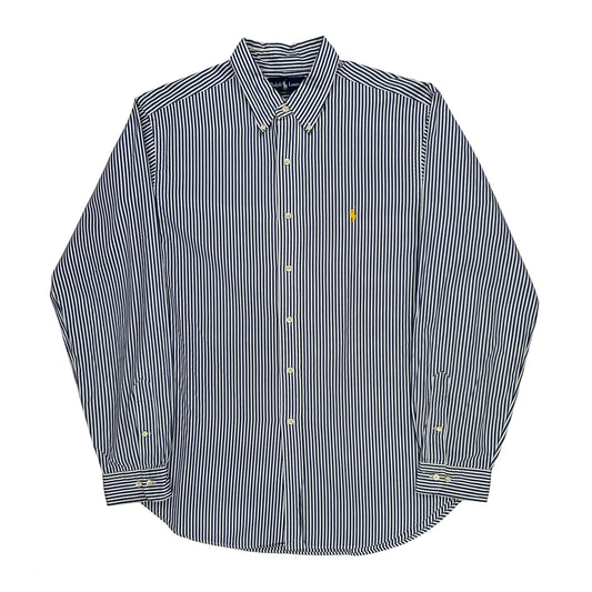 Ralph Lauren Striped Shirt - XL Blue Cotton