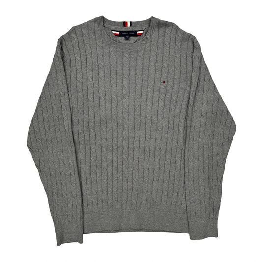 Tommy Hilfiger Jumper - XL Grey Cotton