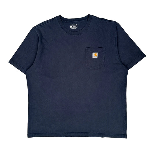 Carhartt T-Shirt - XL Blue Cotton