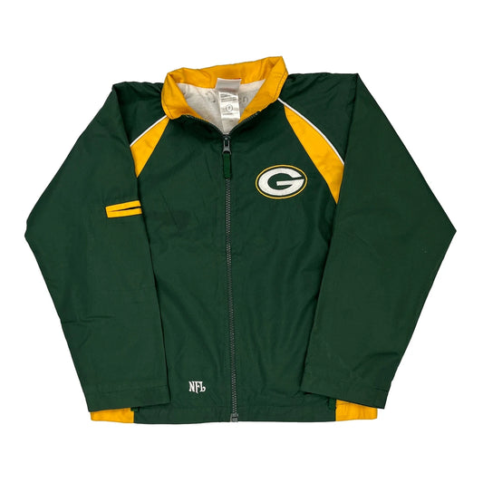 Age 7 Green Bay Packers Nfl Football Windbreaker - Small Green Polyester