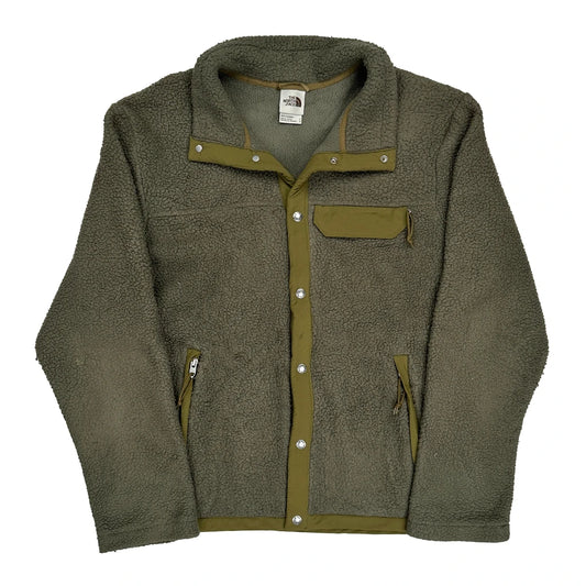 The North Face Fleece Jacket - Large Green Polyester